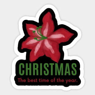 Christmas-the best time of the year Sticker